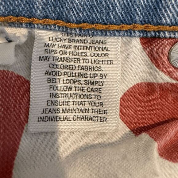 Lucky Brand Jeans Sienna Cigarette Light Wash Destroyed Distressed Size 4 / 27 - Picture 9 of 13